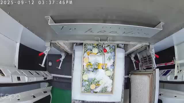 화장 과정 CCTV녹화