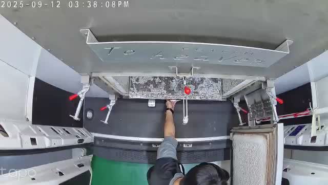 화장 과정 CCTV녹화